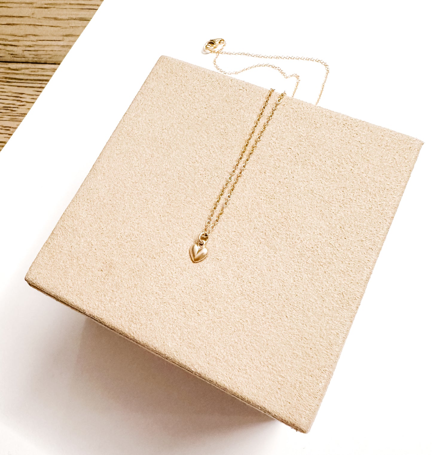 Tiny Gold Heart Necklace