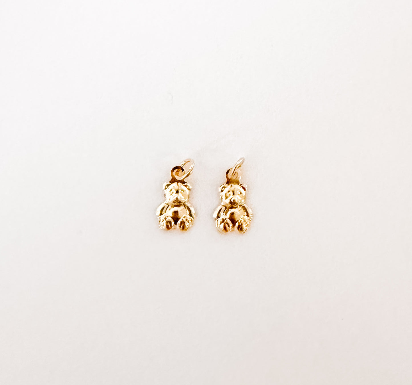 Teddy Bear Charm Earrings