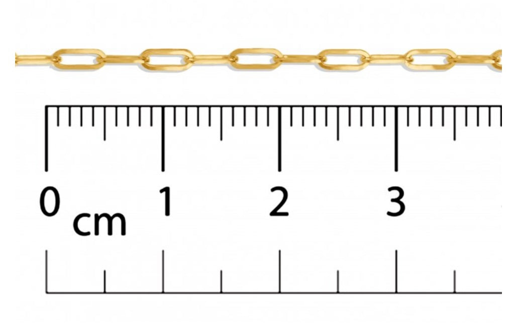 10k Solid Gold Paperclip Chain