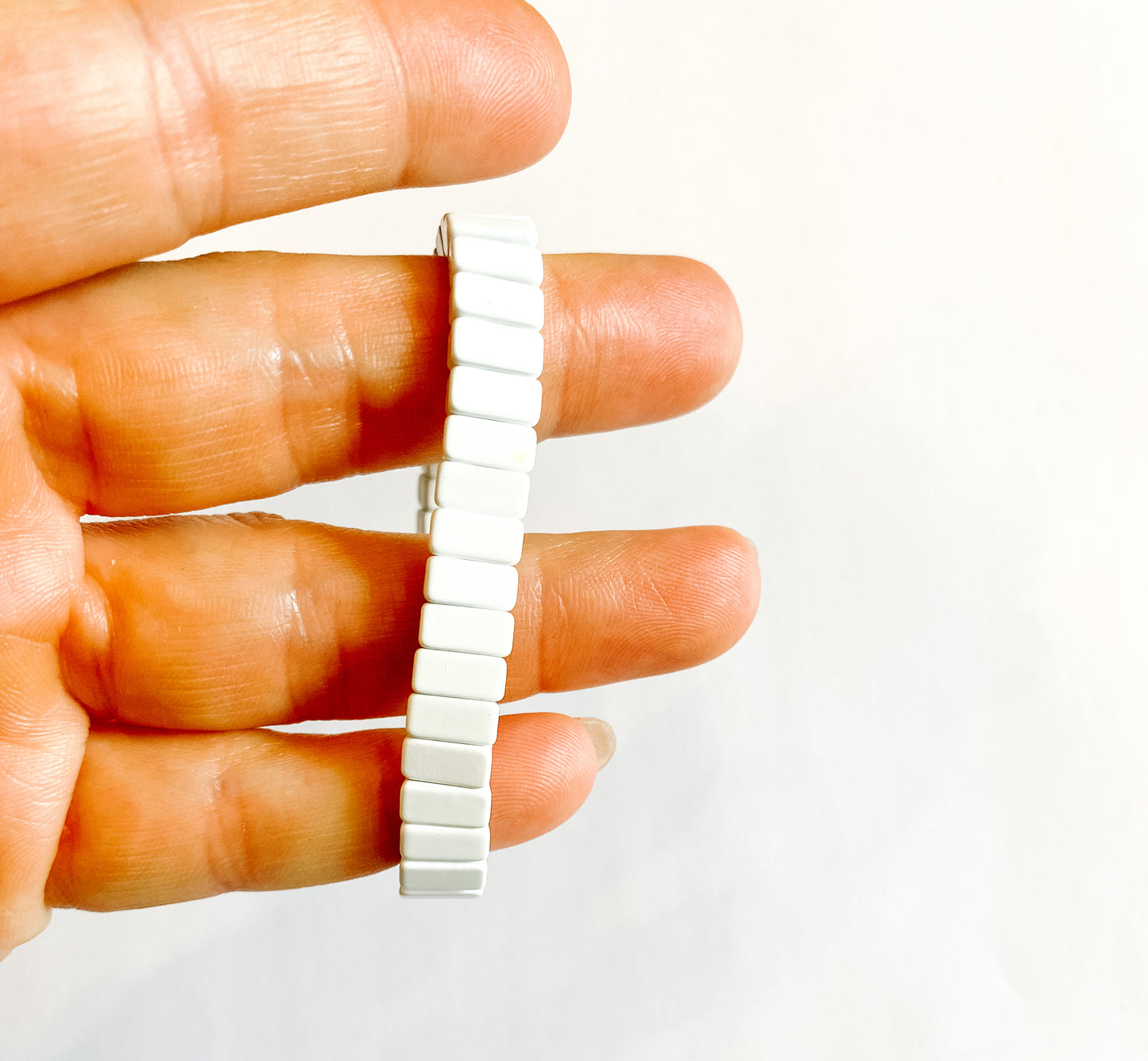White Tile Bracelet