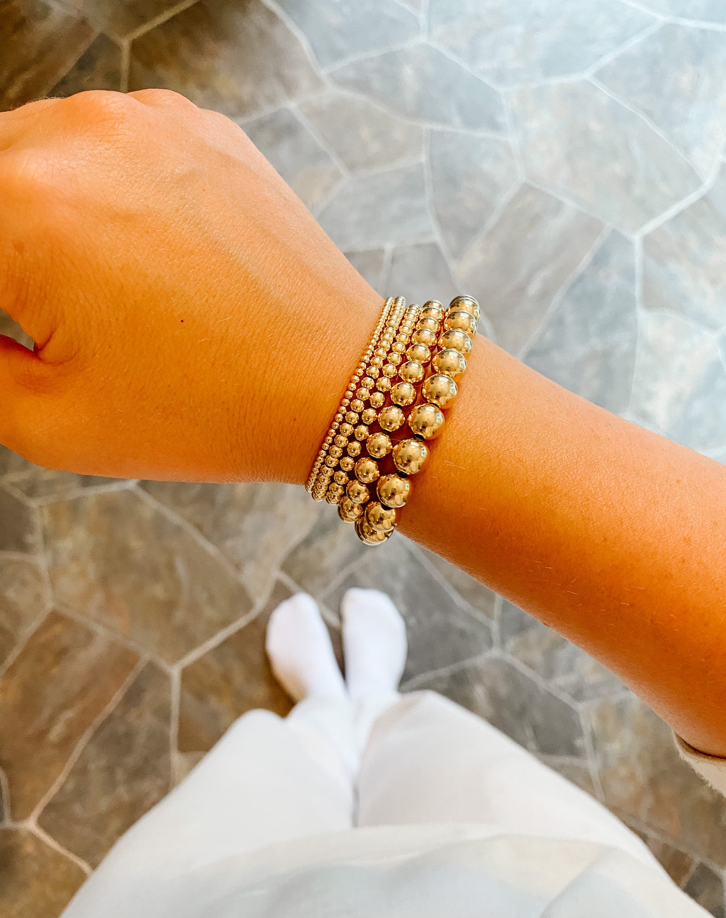 6mm Gold Filled / Sterling Silver Bracelet