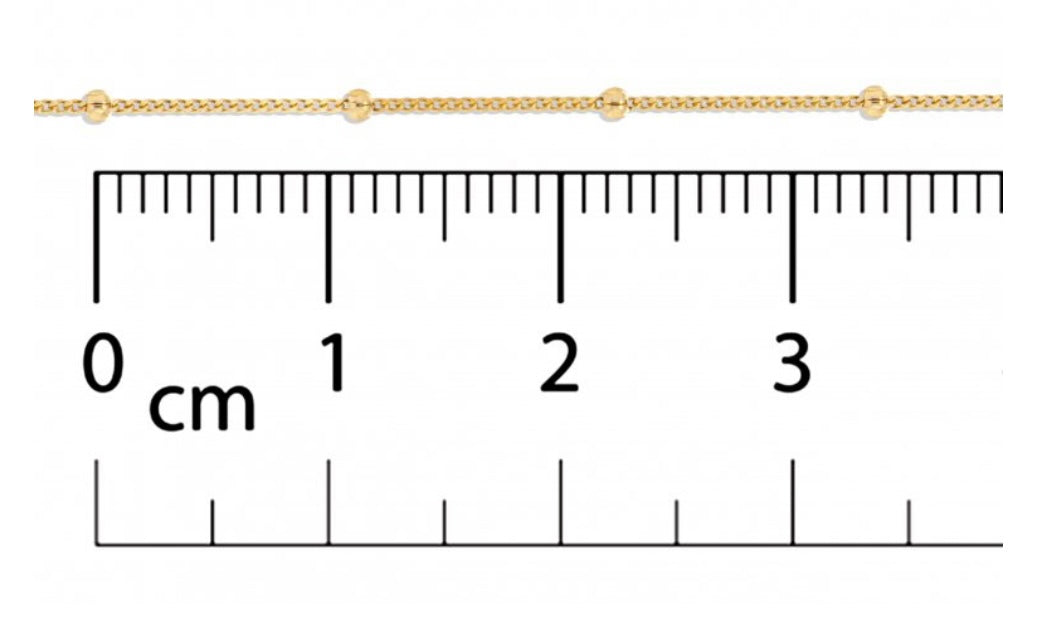 10K Solid Gold Figaro Chain