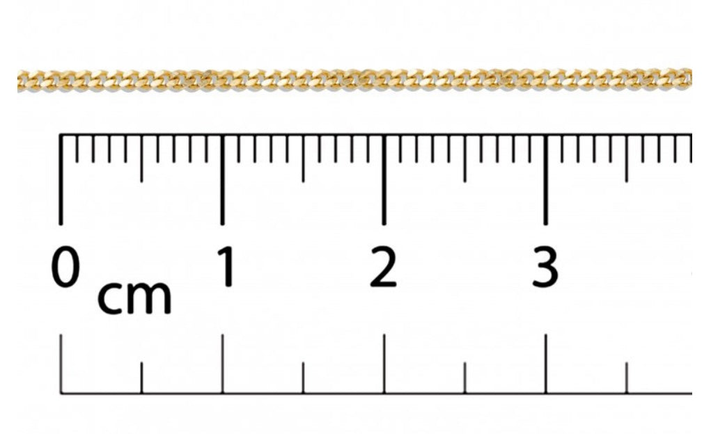 10k Solid Gold Curb Chain