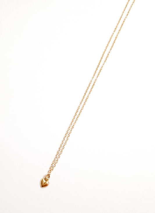 Tiny Gold Heart Necklace