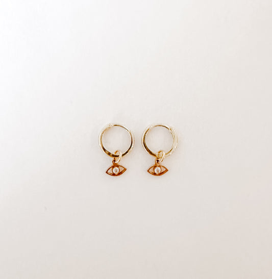 Evil Eye Charm Earrings