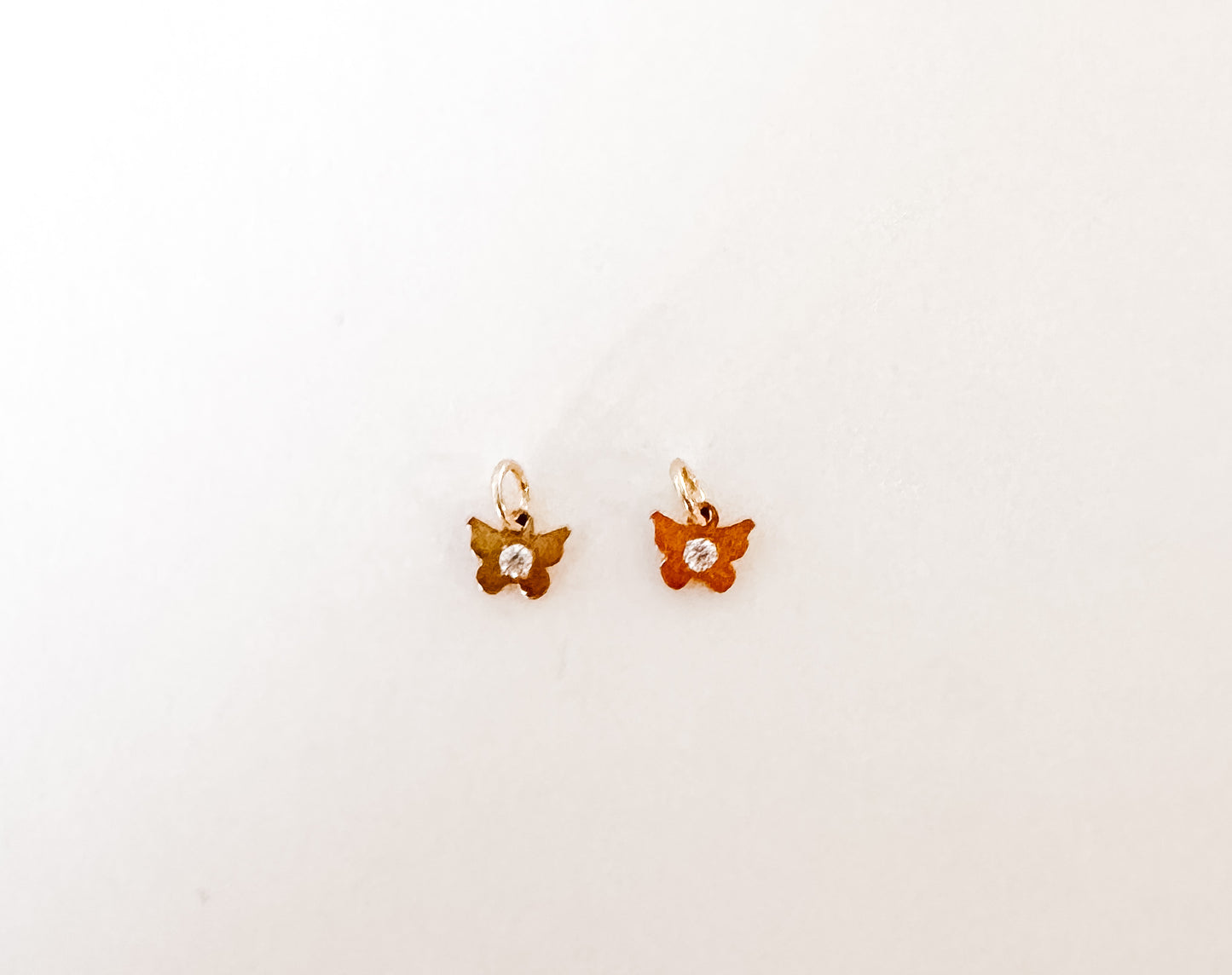 Mini Butterfly Charm Earrings