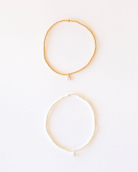 Quartz Charm Bracelet