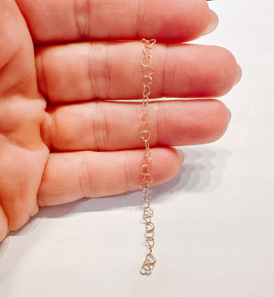 10k Solid Gold Heart Chain