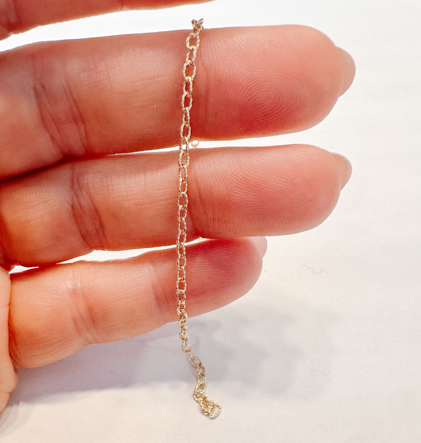 10k Solid Gold Diamond Cut Rolo Chain