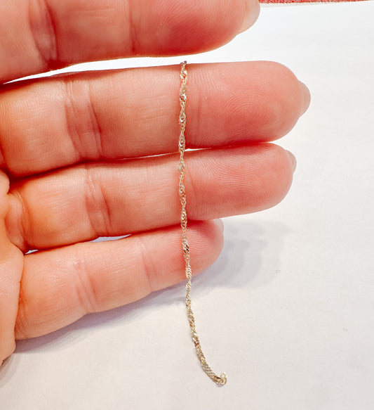 10k Solid Gold Singapore Chain