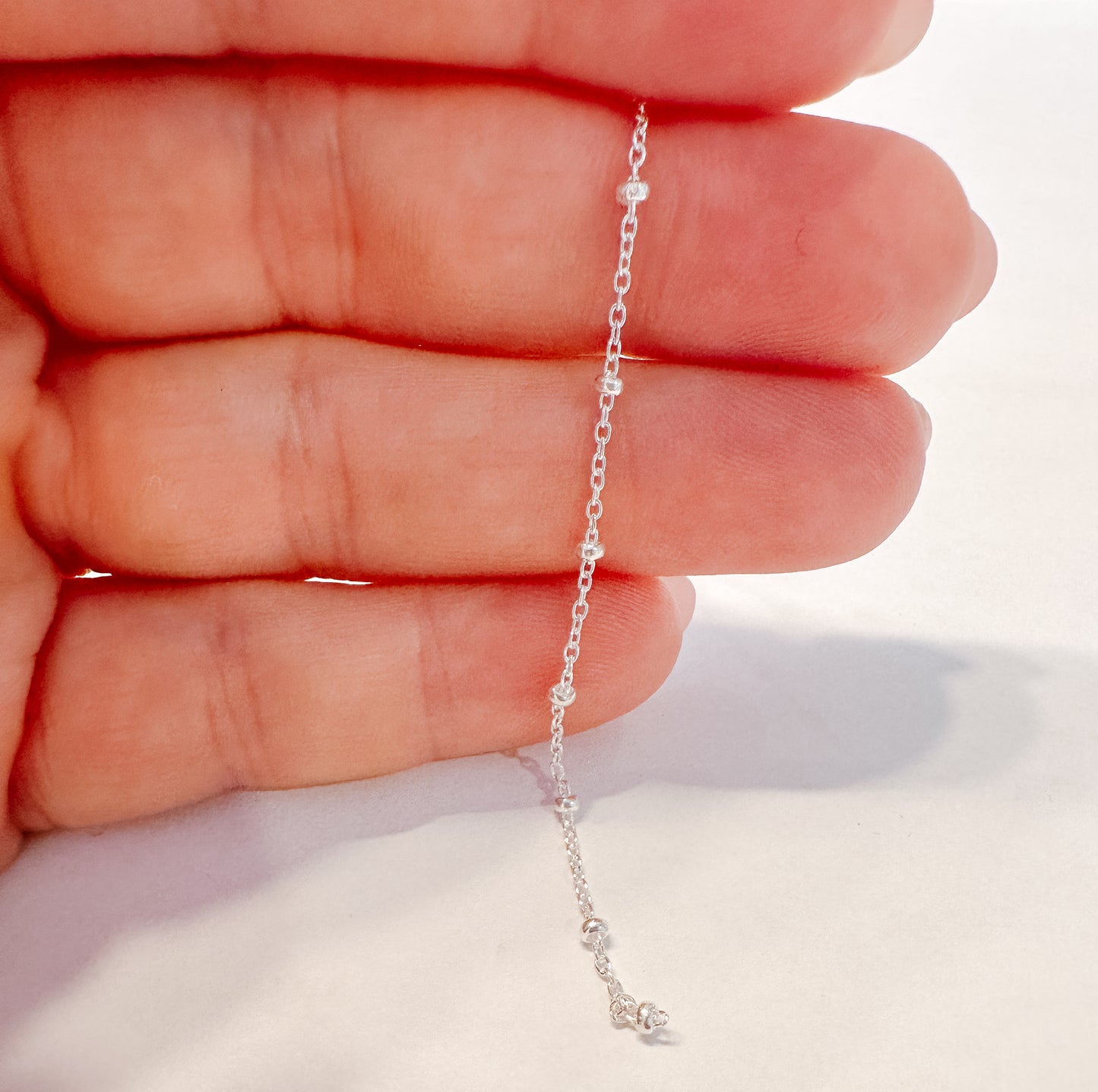 .925 Sterling Silver Satellite Chain