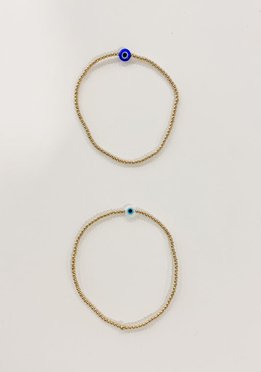 2mm Evil Eye Bracelet