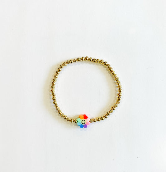Rainbow Flower Bracelet