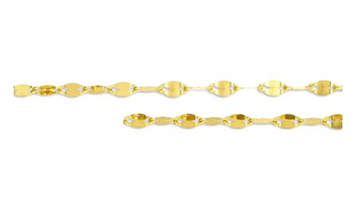 10k Gold Twisted Buckle Chain